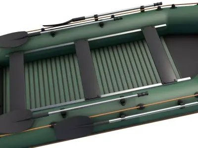 Inflatable boat  3D model