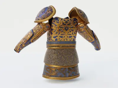 fantasy armor Low-poly 3D model
