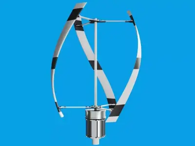 Vertical Wind Turbine 3D model buy