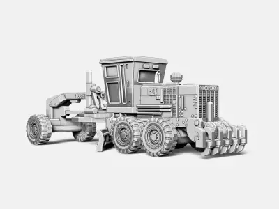 Motor Grader RoZ 3D print model