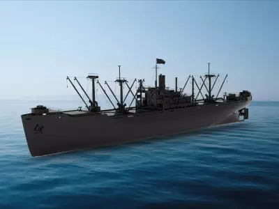  Victory ship 3D model