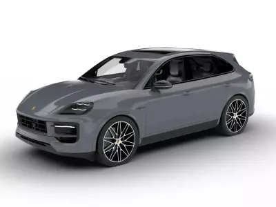 Porsche Cayenne E-Hybrid Black Edition 2025 3d model 3D model