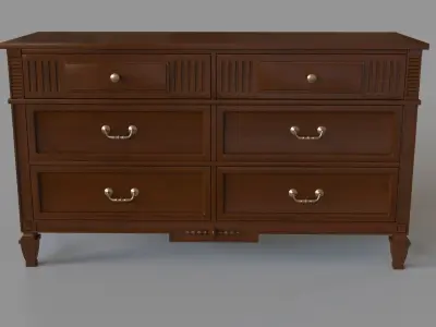 Antique Dresser 3D model