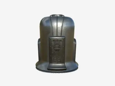 Old Diving Helmet C07 Steel - Character Design Fashion Low-poly 3D model