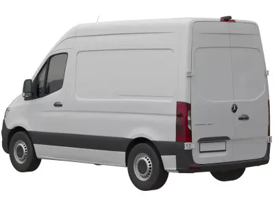 Mercedes Sprinter Detailed interior Compact High Roof 2018 3D model