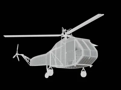 Sikorsky R-4 Helicopter  3D model