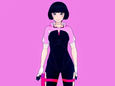 Sasha Free low-poly 3D model
