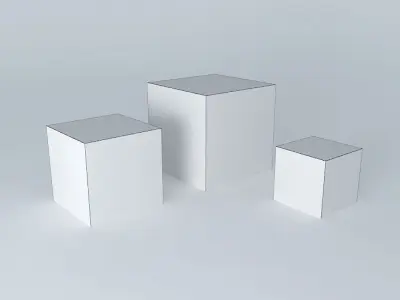 wood boxes snow Free 3D model purchase