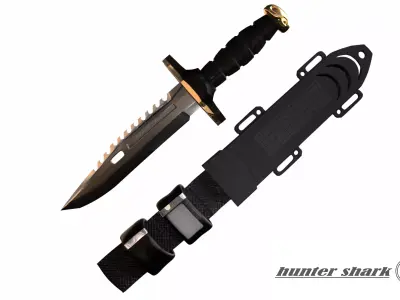 hunter knife 3D model