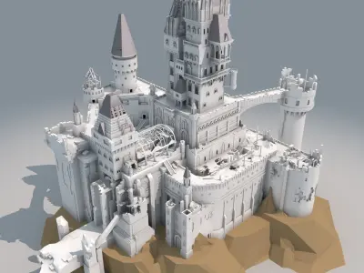 Castle Ruins 3D model by pplve2022