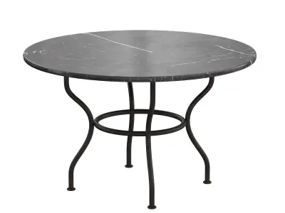 A table outdoor round 3D model