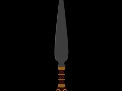 Stylized Dagger Free 3D model