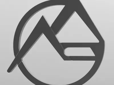 eraz logo 3D model