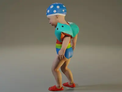 SwwimmingPool Child Female ACC0203005 Low-poly 3D model