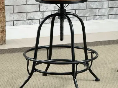 Colston Swivel Adjustable Height Bar Stool 3D model