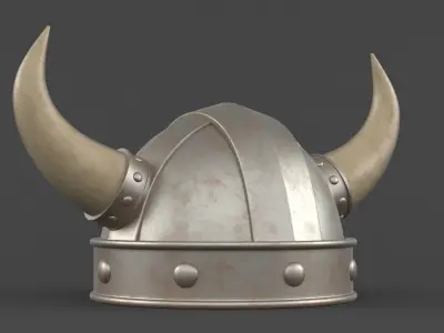Viking Helmet 3D model 11