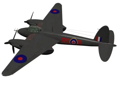 de Havilland DH98 Mosquito NF MkII 3D model