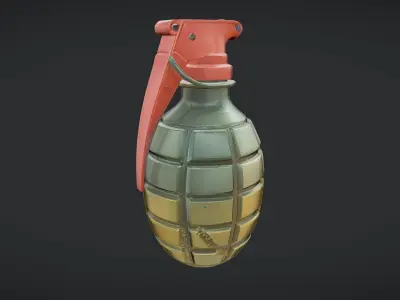 military hand grenade 3D model purchase