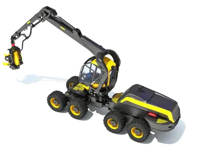 Forestry Harvester 3D model purchase