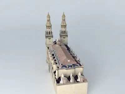 Cocathedral of Santa María de la Redonda Free 3D model