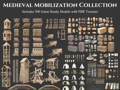 Medieval Collection Mobilization 3D Model Pack