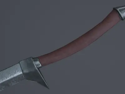Sword 14 Low-poly 3D model