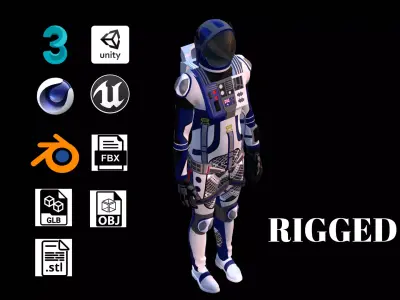 Astronaut Spacesuit  Australia 3D model