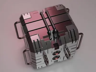 Sci-Fi Hard Surface 3D model Free 3D model