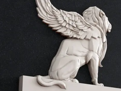 Lion wing architecture 3D print model