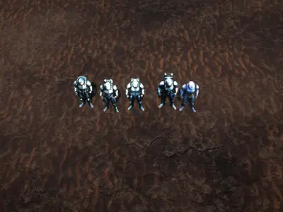 Scifi Soldiers Pack RTS - Special Ops Low-poly 3D model
