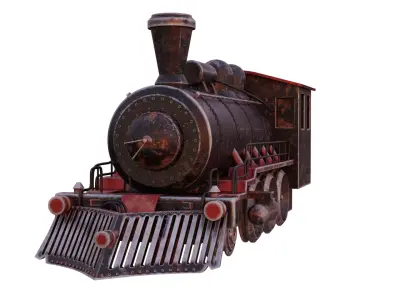 steam train 3D model