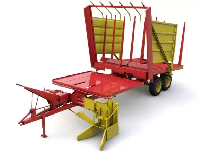 New Holand 1037 Bale Wagon A0014 3D model