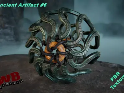 Ancient Artifact 6 Low-poly 3D model