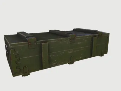 WWII Ammo Kit Low-poly 3D model