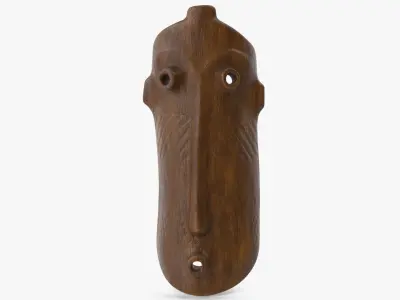  African Congo Mask 7 Wood 