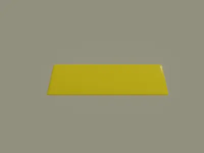 Gold Bar Low-poly 3D model buy