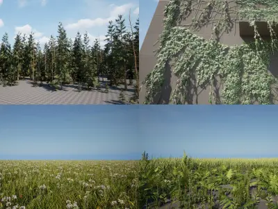 Optimized Nature Collection 3D Model Pack