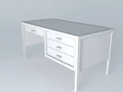 Office table 3D model purchase