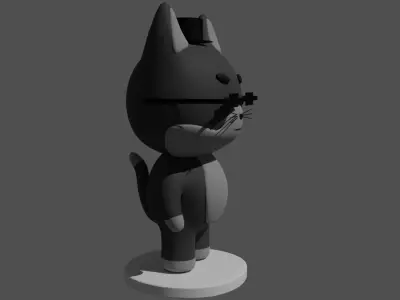 Black Cat 3D model purchase