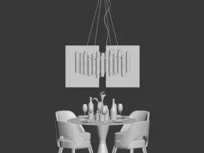 Dinning Set 11 3D model