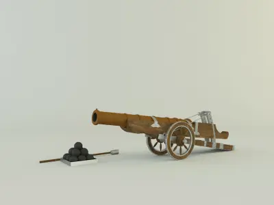 antique soldier gun 3D model