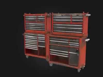 Toolbox Duo  Compact and Versatile Storage Solution 3D model