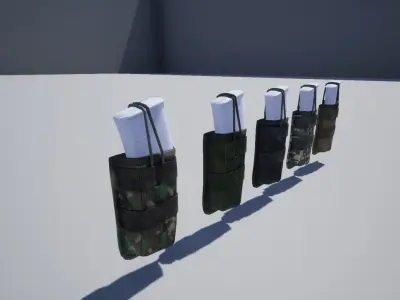 Magazine pouch 01 Low-poly 3D model