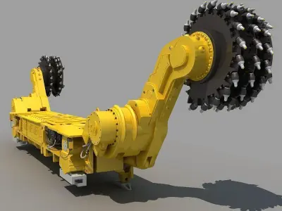 Coal Mining Machine 3D model