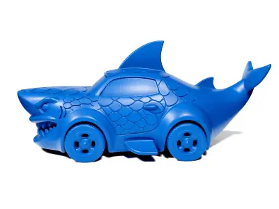Shark car toy 3D print model