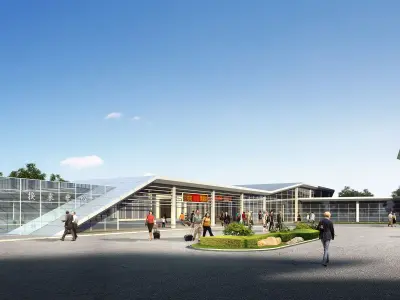 3Dmax fashion city commercial square building 395 3D model