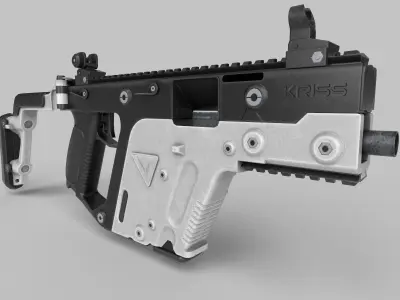 Vector Gun Low-poly 3D model purchase