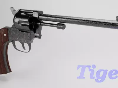 Colt-Revolver tiger revolver 3D model