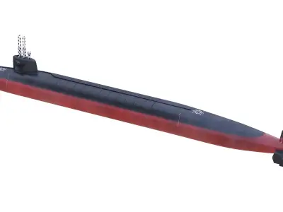  USS Tennessee SSBN-734 3D model