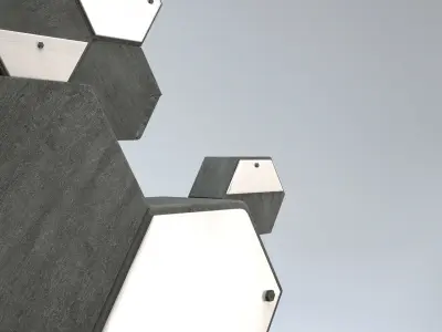 Honeycomb Cabinet Low-poly 3D model